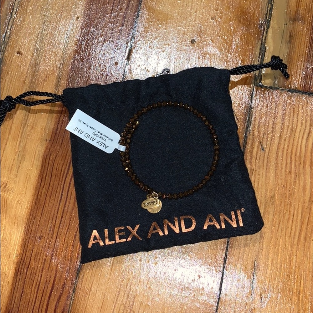Alex and Ani copper beaded bracelet